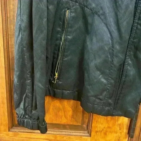 Talbots Black Jacket Zipper & Snaps 2 Zip Pockets Size M - Picture 6 of 15